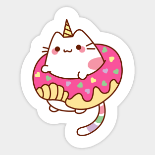 Donut Caticorn Sticker